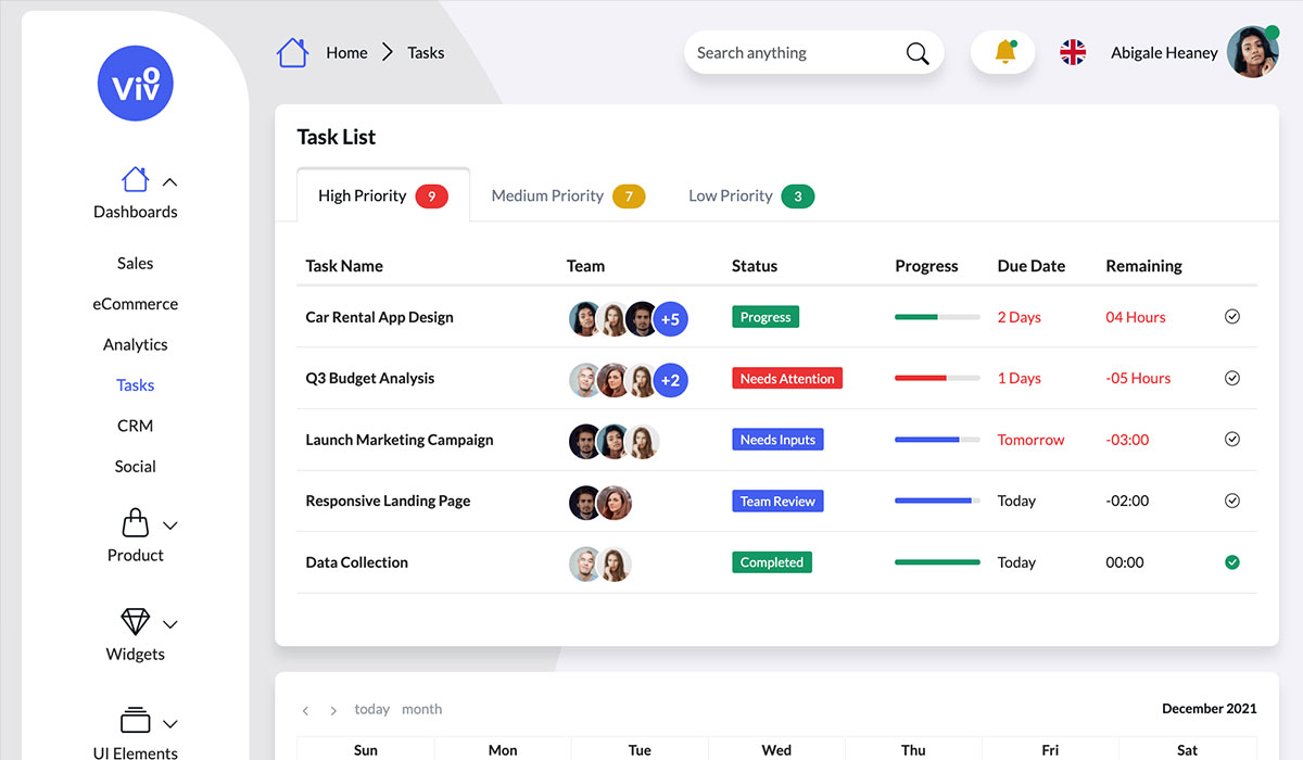 Vivo Admin Dashboard