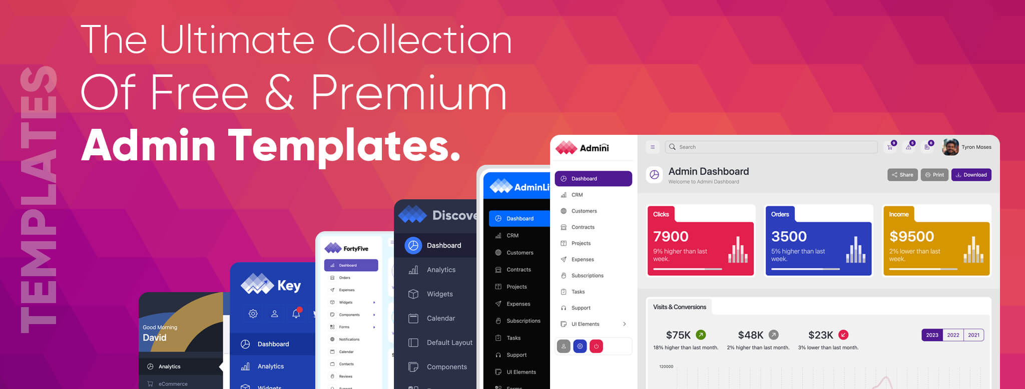 Gym Admin Templates