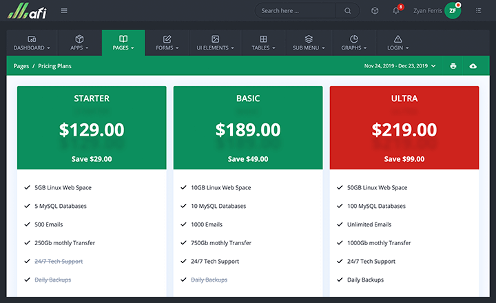 Pricing Plans